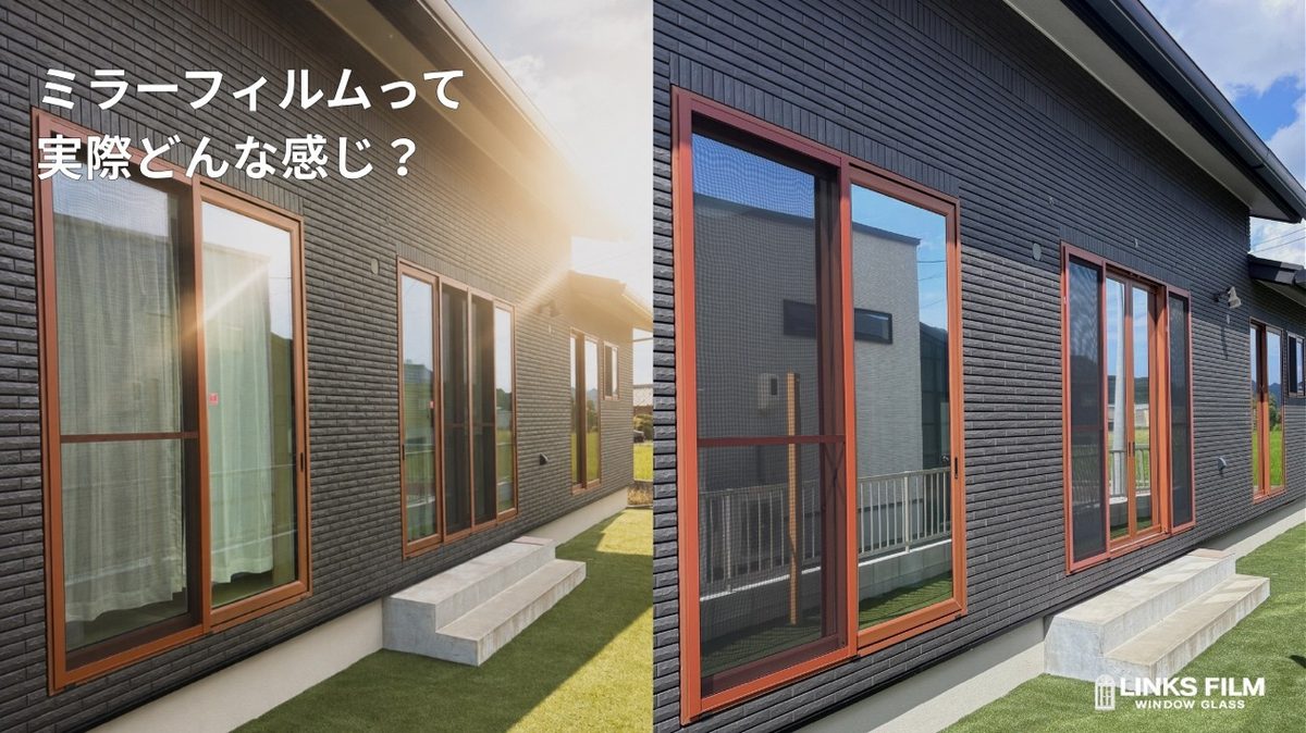 ミラーフィルムって実際どんな感じ?広島の窓ガラスフィルム専門店LINKS FILMが解説